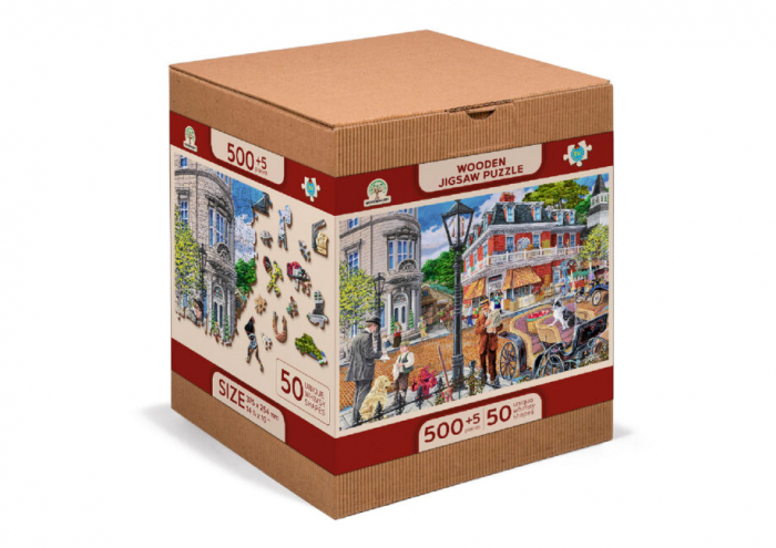 Puzzle 2D, din lemn, Strada centrala, 505 piese [7]