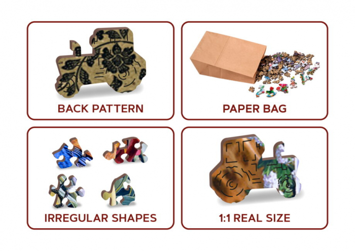 Puzzle 2D, din lemn, Stropitoare, 250 piese [6]