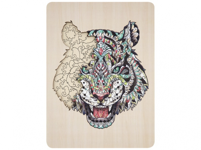 Puzzle 2D, din lemn, Tigru, 135 piese [8]
