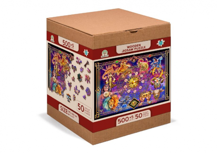 Puzzle 2D, din lemn, Zodiac, 505 piese [9]
