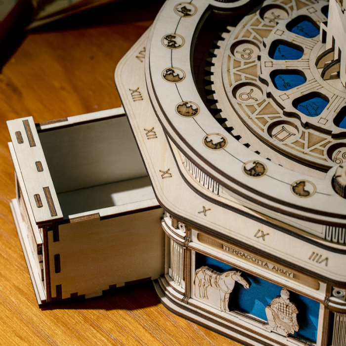 Puzzle 3D Globul Pamantesc, Lemn, 567 piese [3]