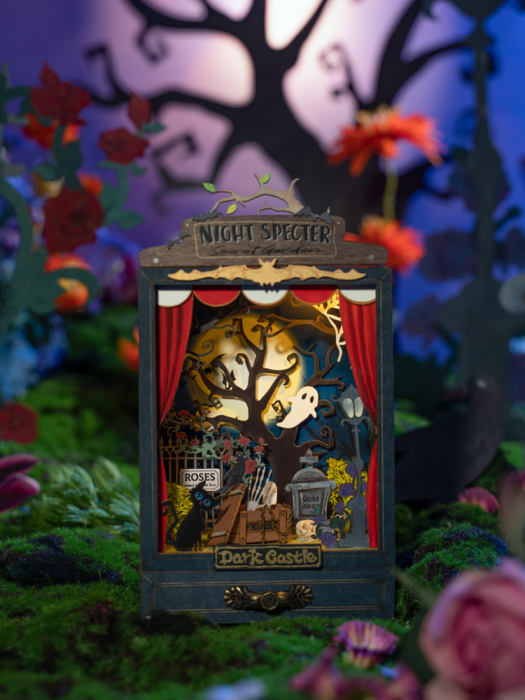 Puzzle 3D, Casuta de papusi DIY, Castelul intunecat [7]