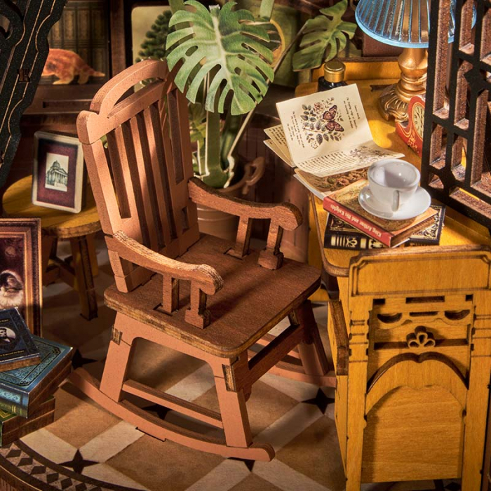 Book Nook, Casuta DIY, Colt linistit de biblioteca, 196 piese [13]