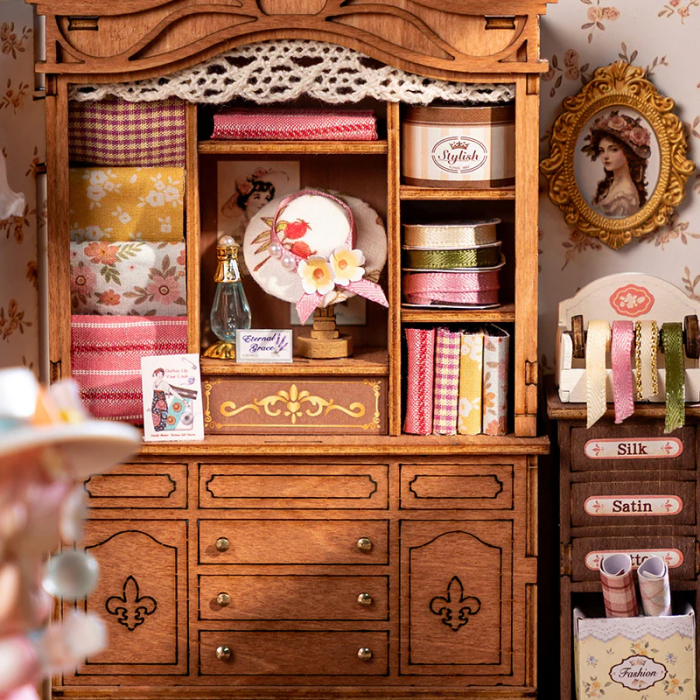 Puzzle 3D, Casuta DIY, Atelierul de croitorie al Elsei, 266 piese [13]