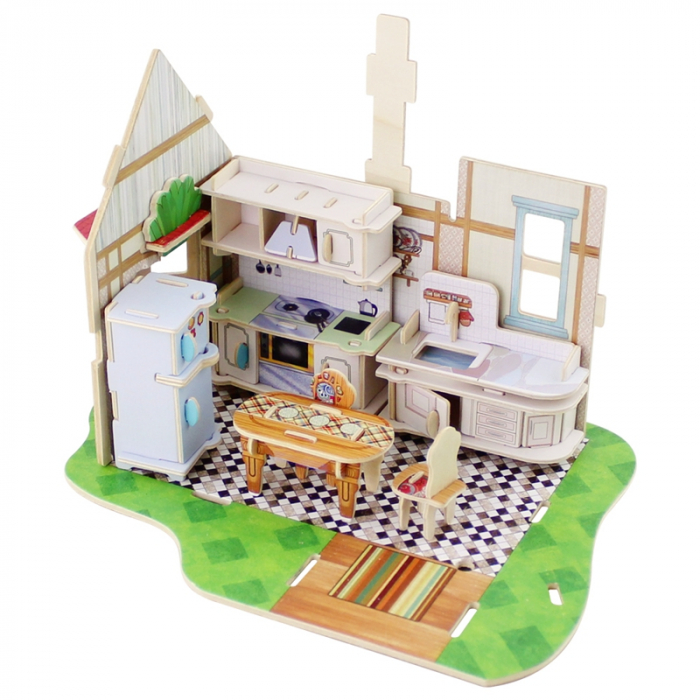 Puzzle 3D, Casuta DIY, Bucatarie, 81 de piese [8]