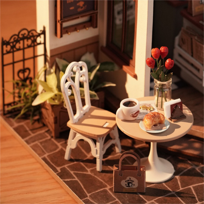 Puzzle 3D, Casuta DIY, Cafenea rafinata, 183 piese [3]