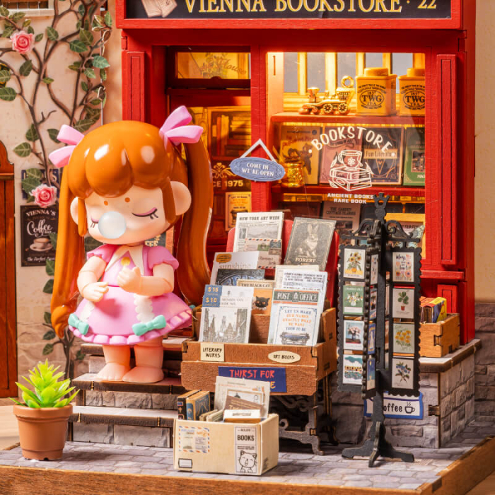 Puzzle 3D, Casuta DIY, Librarie in Viena, 290 piese [13]