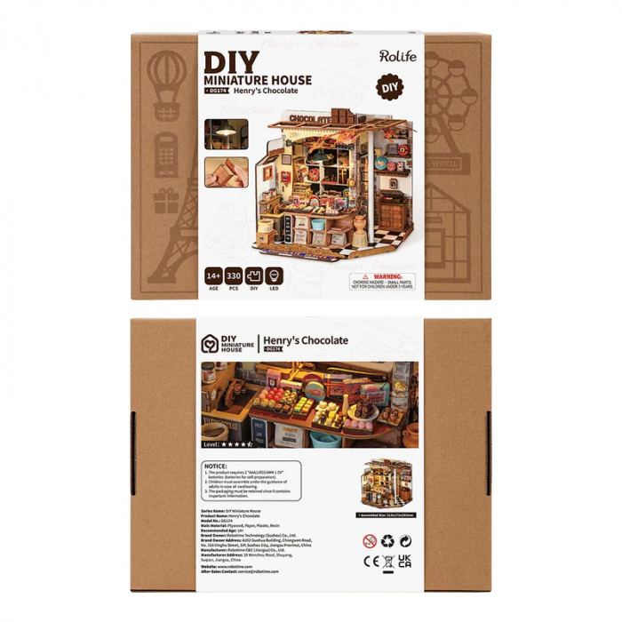 Book Nook, Casuta DIY, Casuta de Ciocolata a lui Henry, 330 piese [11]