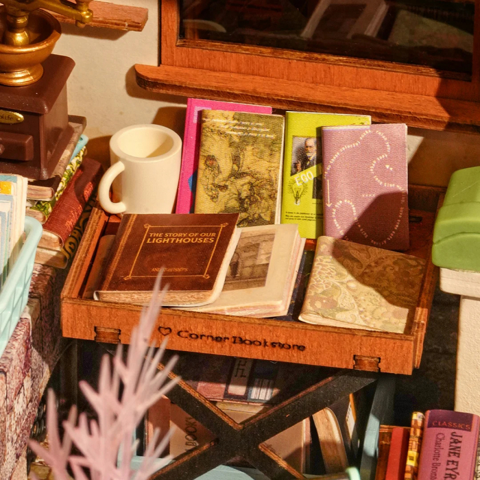 Book Nook, Casuta DIY, Libraria de la Colt, 108 piese [6]