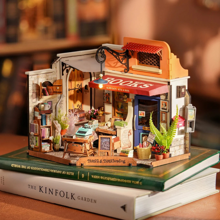 Book Nook, Casuta DIY, Libraria de la Colt, 108 piese [2]