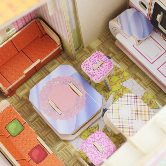 Puzzle 3D, Casuta DIY, Sufragerie, 82 de piese [13]