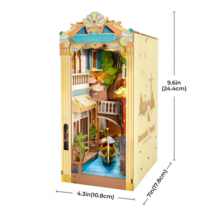 Book Nook, Cotor de carte DIY, Venetia Romantica, 110 piese [2]
