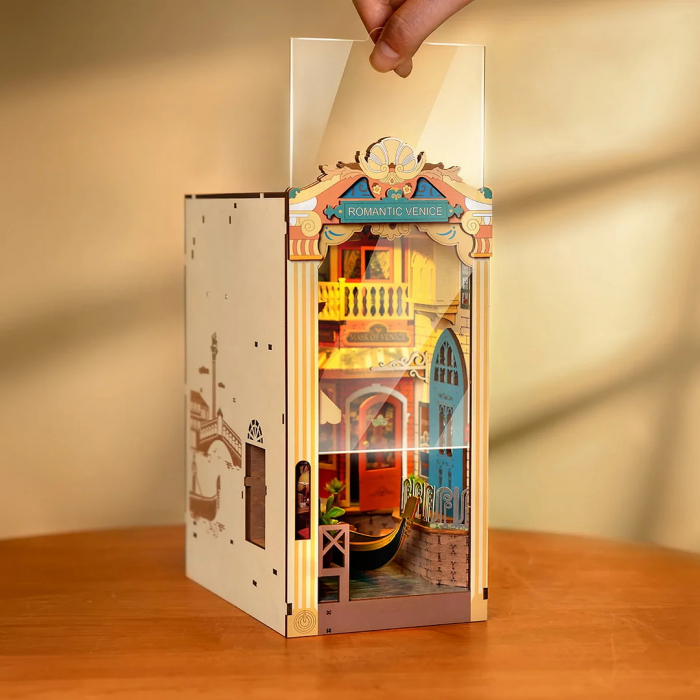 Book Nook, Cotor de carte DIY, Venetia Romantica, 110 piese [3]