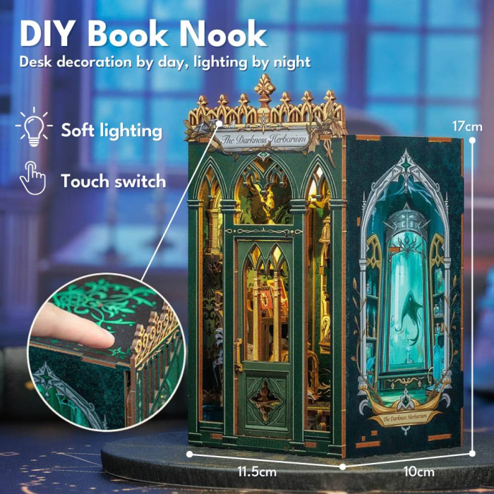 Book Nook , Cotor de carte DIY, Vraciul umbrelor, 98 piese [3]