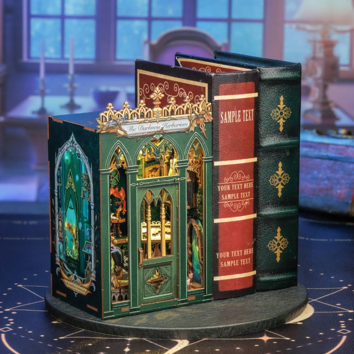 Book Nook , Cotor de carte DIY, Vraciul umbrelor, 98 piese [7]