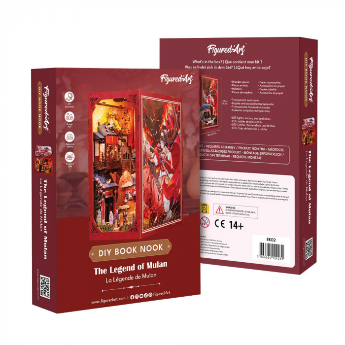 Puzzle 3D, Cotor de carte DIY, Legenda lui Mulan , 298 piese [3]