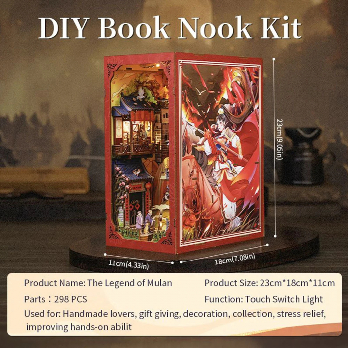 Puzzle 3D, Cotor de carte DIY, Legenda lui Mulan , 298 piese [11]