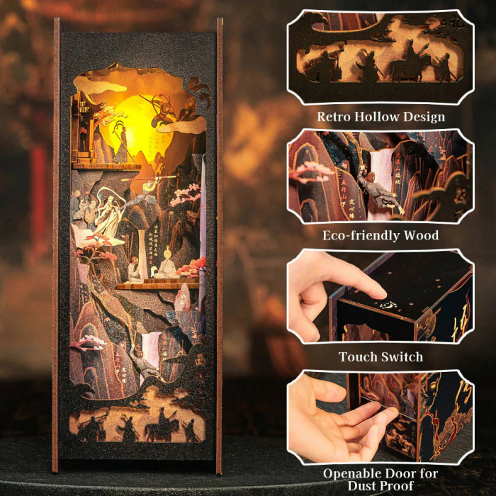 Puzzle 3D, Cotor de carte DIY, Legenda Regelui maimuta, 89 piese [9]