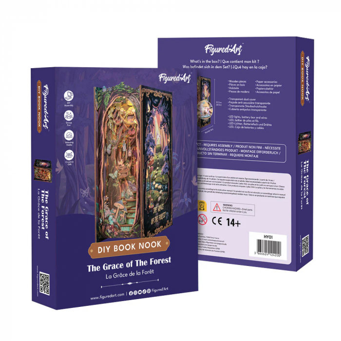 Puzzle 3D, Cotor de carte DIY, Gratia padurii, 89 piese [12]