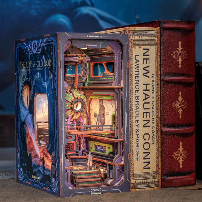 Book Nook, Cotor de carte DIY, Ochiul Batranului Zeu, 224 piese [3]