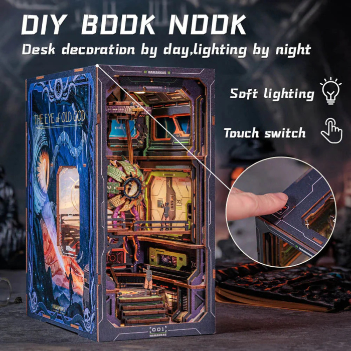 Book Nook, Cotor de carte DIY, Ochiul Batranului Zeu, 224 piese [9]