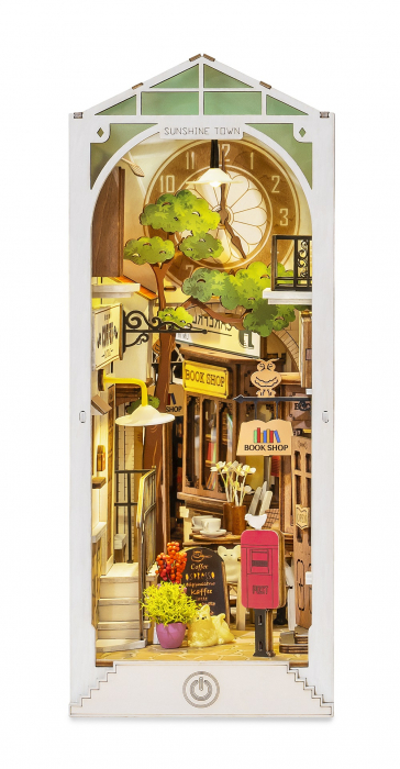 Book Nook, Cotor de carte DIY, Orasul Insorit, 246 piese [2]