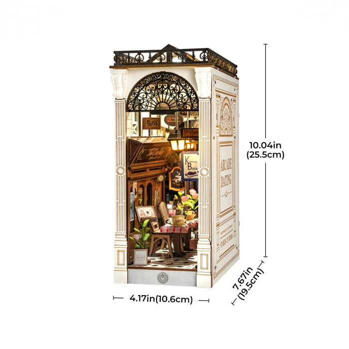 Book Nook, Cotor de carte DIY, Arcada intalnirilor romantice, 148 piese [2]