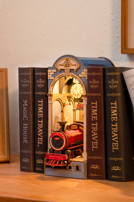 Book Nook, Cotor de carte DIY, Vremea Calatoriilor, 258 piese [2]