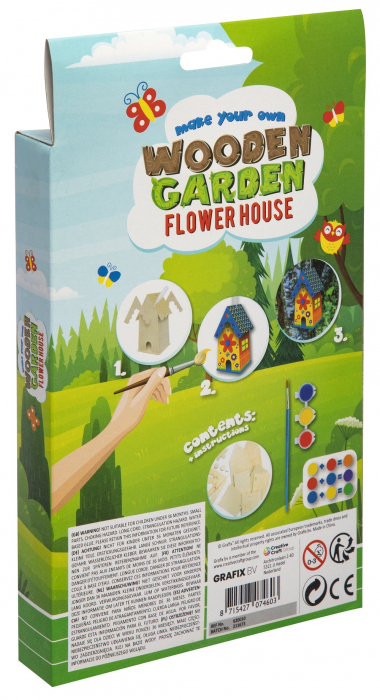 Puzzle 3D cu acuarele, Casuta florilor [2]
