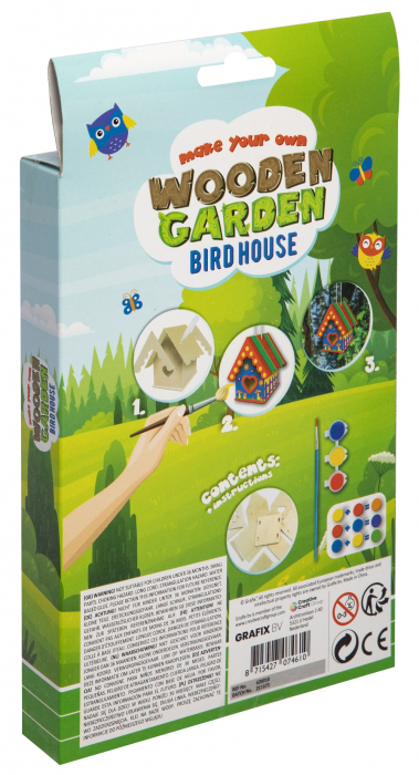 Puzzle 3D cu acuarele, Casuta florilor [2]