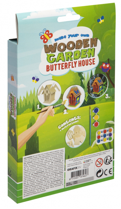 Puzzle 3D cu acuarele, Casuta pentru fluturi [2]