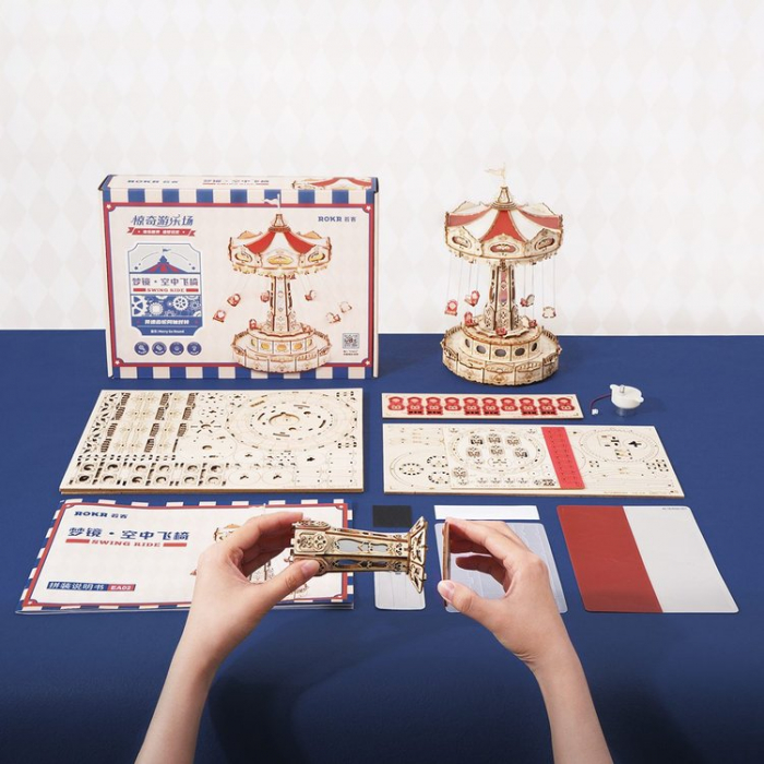 Puzzle 3D, cutiuta muzicala, Carusel vesel, 289 piese [5]