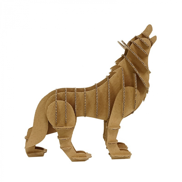 Puzzle 3D, din carton, Lup, 34 piese [2]