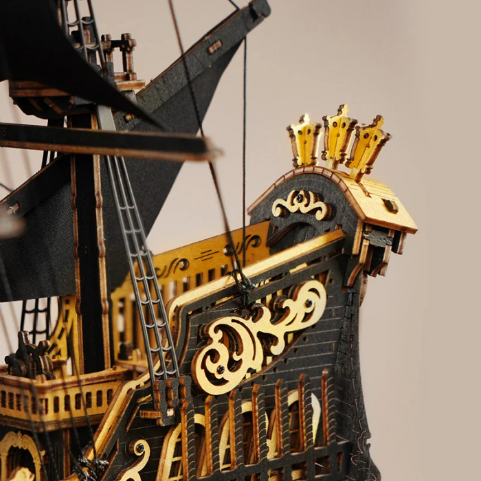 Puzzle 3D, din lemn, Corabia Calut de Mare, 603 piese [12]