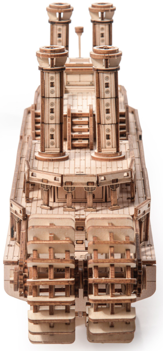 Puzzle 3D, din lemn, Vapor cu aburi, 384 piese [8]