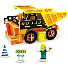 Puzzle 3D din lemn, Camion, 54 piese [2]