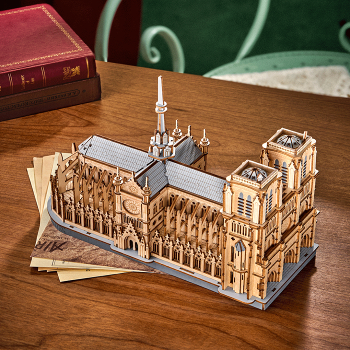 Puzzle 3D, din lemn, Catedrala Notre Dame, 330 piese [2]