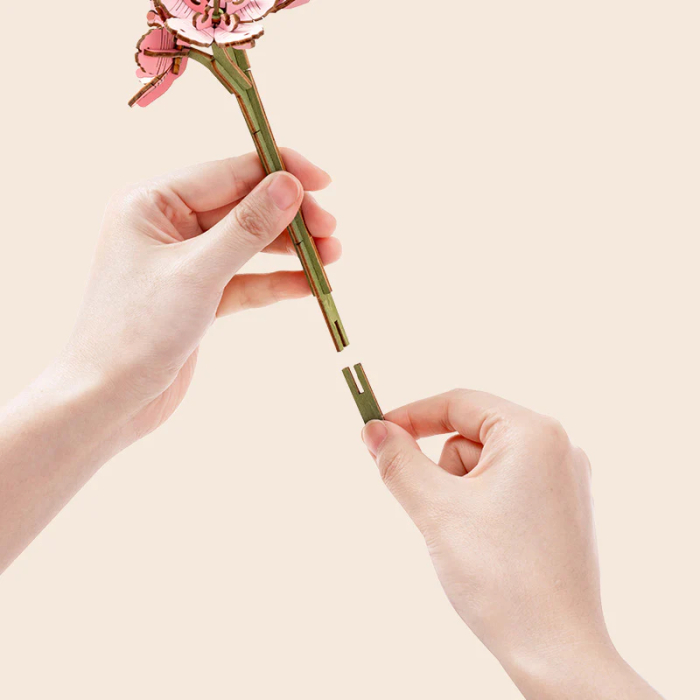 Puzzle 3D, din lemn, Carte cu flori, 552 piese [10]