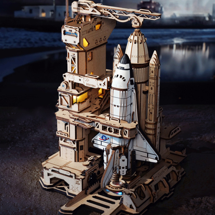 Puzzle 3D, din lemn, electric, Naveta spatiala, 446 piese [7]