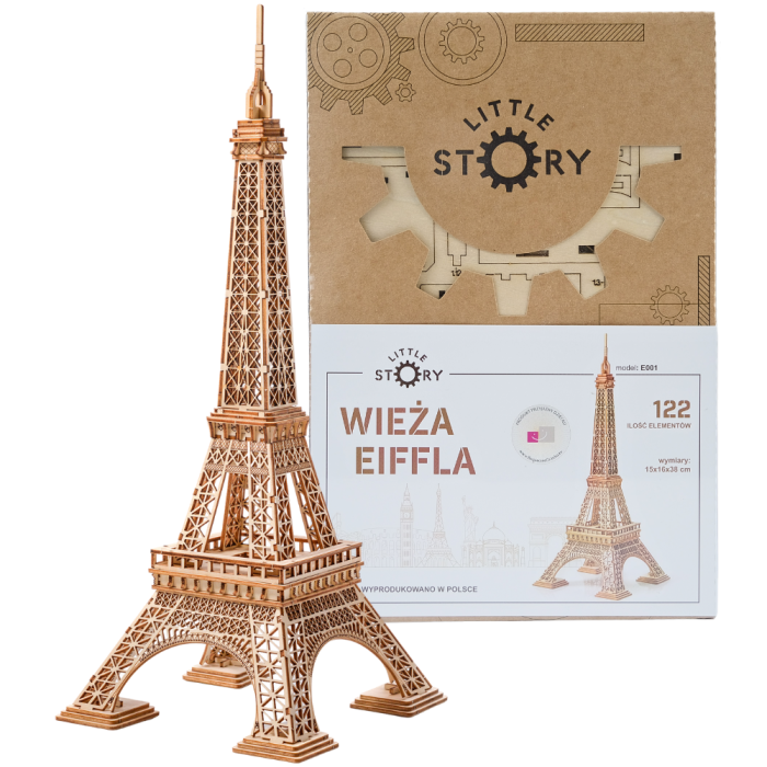 Puzzle 3D, din lemn, Turnul Eiffel, 122 piese [9]
