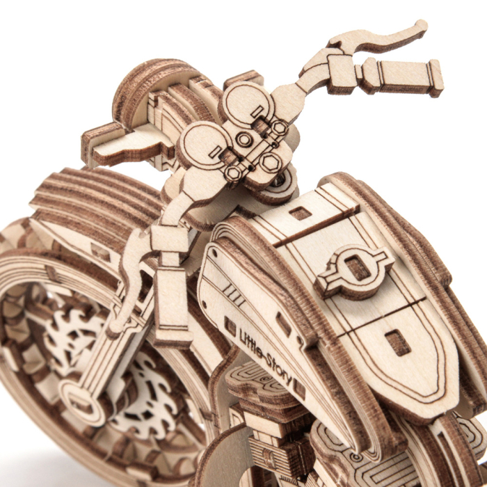 Puzzle 3D, din lemn, Motocicleta Speedtail, 157 piese [4]