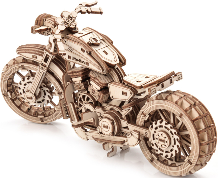 Puzzle 3D, din lemn, Motocicleta Speedtail, 157 piese [2]