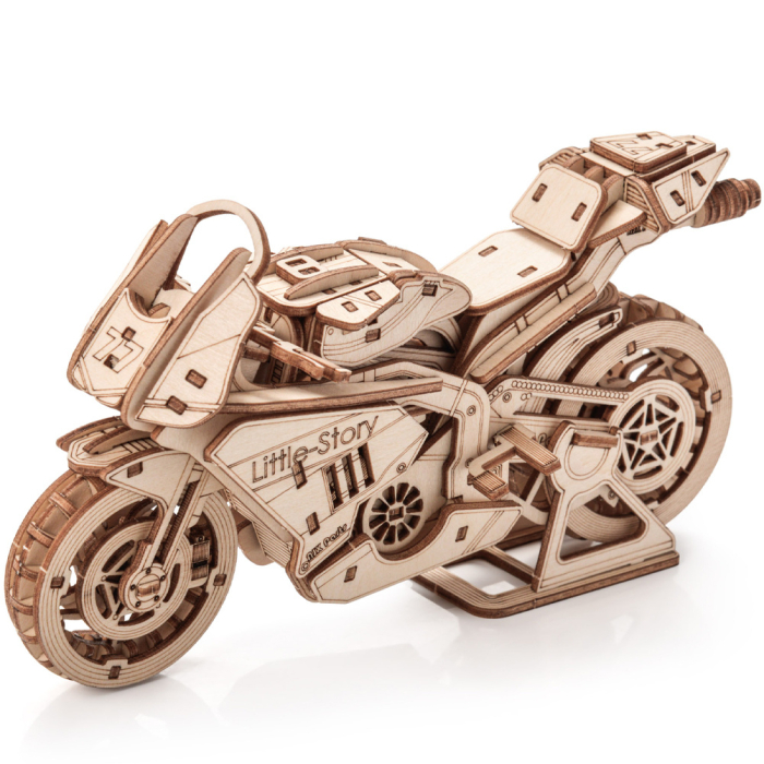 Puzzle 3D, din lemn, Motocicleta Grand Prix, 175 piese [2]