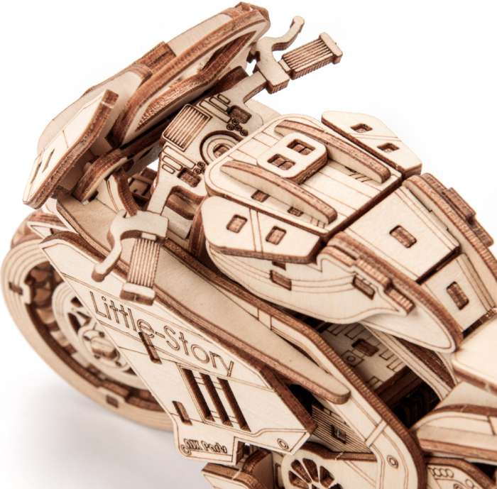 Puzzle 3D, din lemn, Motocicleta Grand Prix, 175 piese [4]