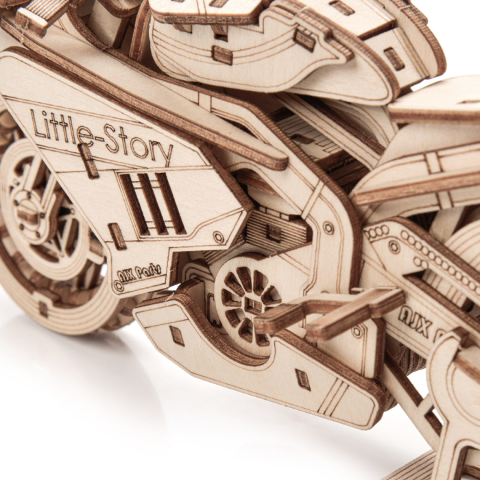 Puzzle 3D, din lemn, Motocicleta Grand Prix, 175 piese [6]