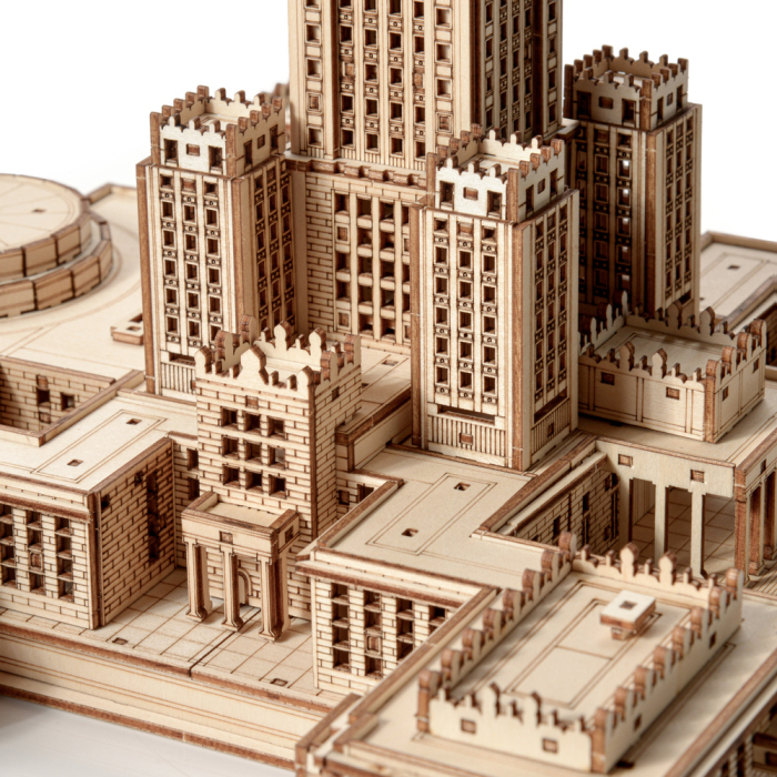 Puzzle 3D, din lemn, Palatul culturii si stiintei, 511 piese [9]