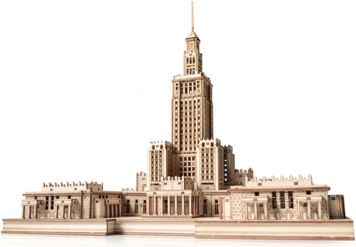 Puzzle 3D, din lemn, Palatul culturii si stiintei, 511 piese [4]