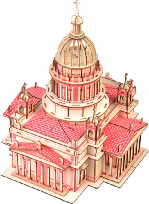 Puzzle 3D, din lemn, Catedrala Issa din Kiev, 238 piese [3]