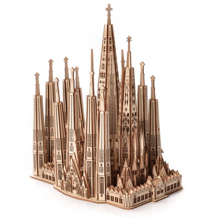 Puzzle 3D, din lemn, Sagrada Familia, 601 piese [3]
