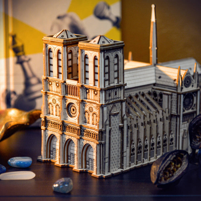 Puzzle 3D, din lemn, Notre-Dame, 313 piese [7]